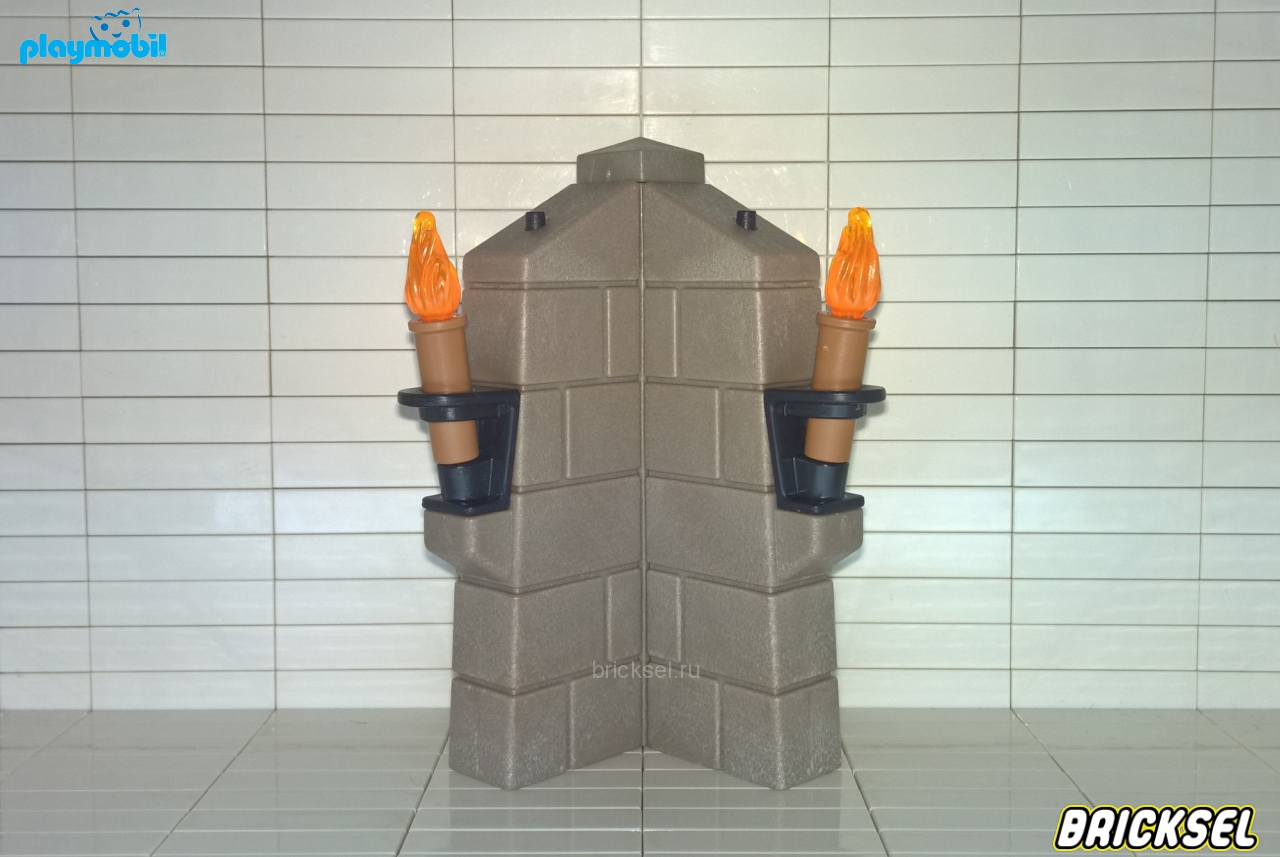 Плеймобил Угол подземелья со светящимися факелами, Playmobil, редкий