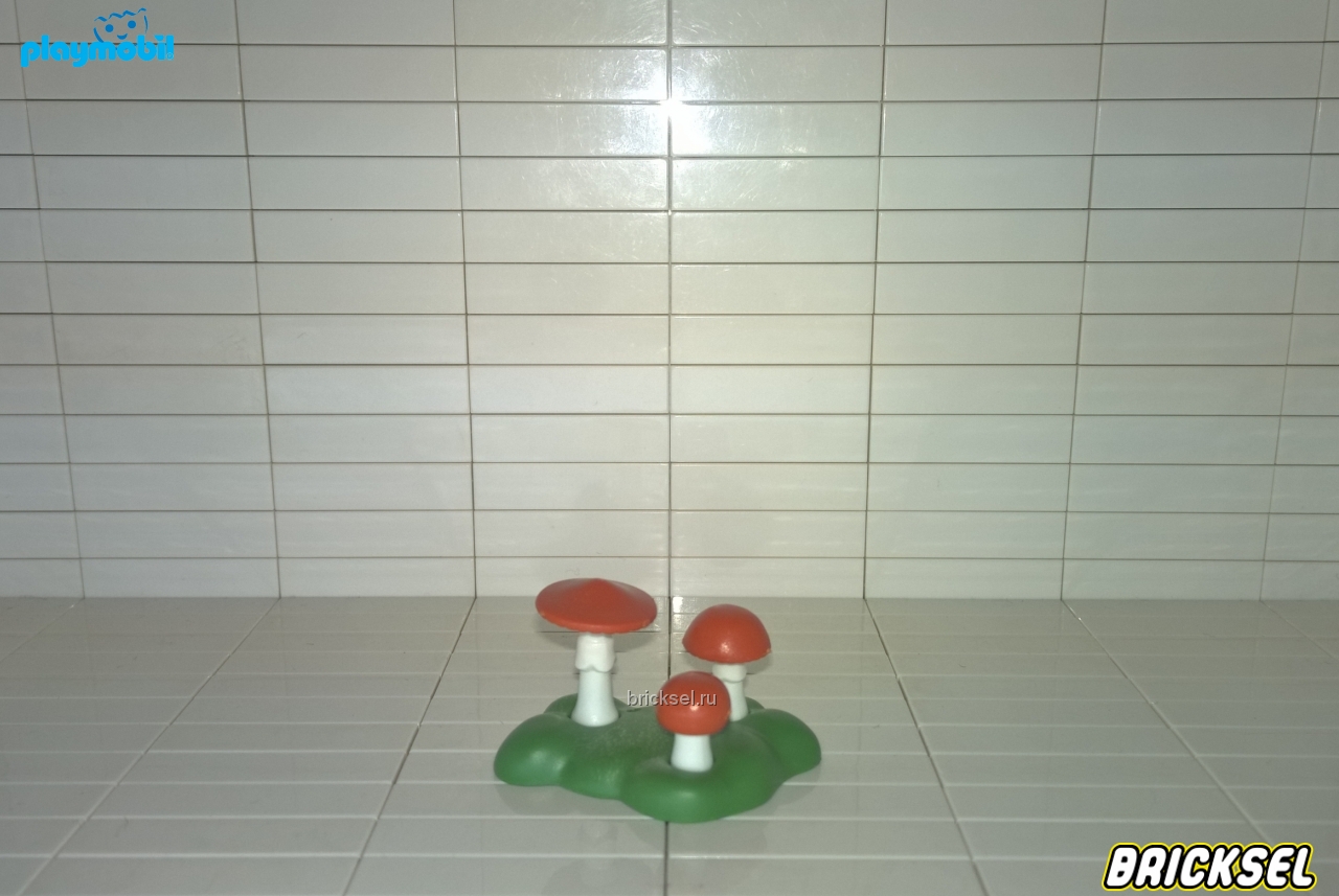 Плеймобил Полянка грибов с темно-оранжевыми шляпками, Playmobil, редкая