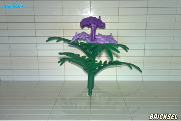 Плеймобил Пример собранного трехлистного высокого папоротника вид сбоку, Playmobil