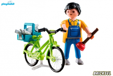 Набор Playmobil 4791pm: Мастер с инструментами на велосипеде