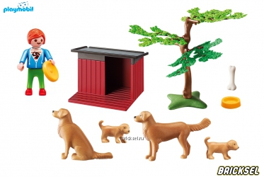 Набор Playmobil 6134pm: Золотистые ритриверы со щенками