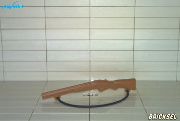 Ружье охотничье карабин с черным ремнем (ремень может быть разного цвета) коричневое