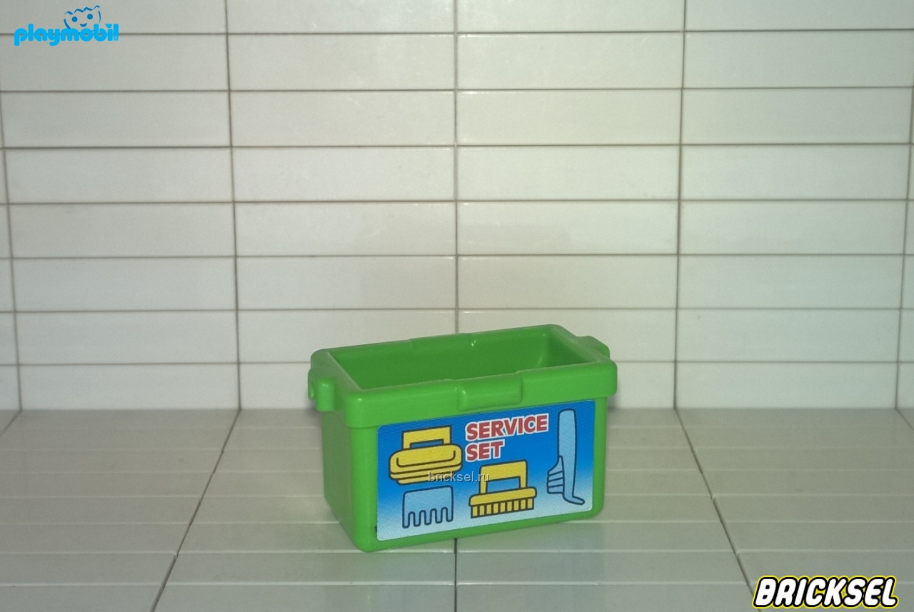 Плеймобил Ящик для щеток зеленый, Playmobil