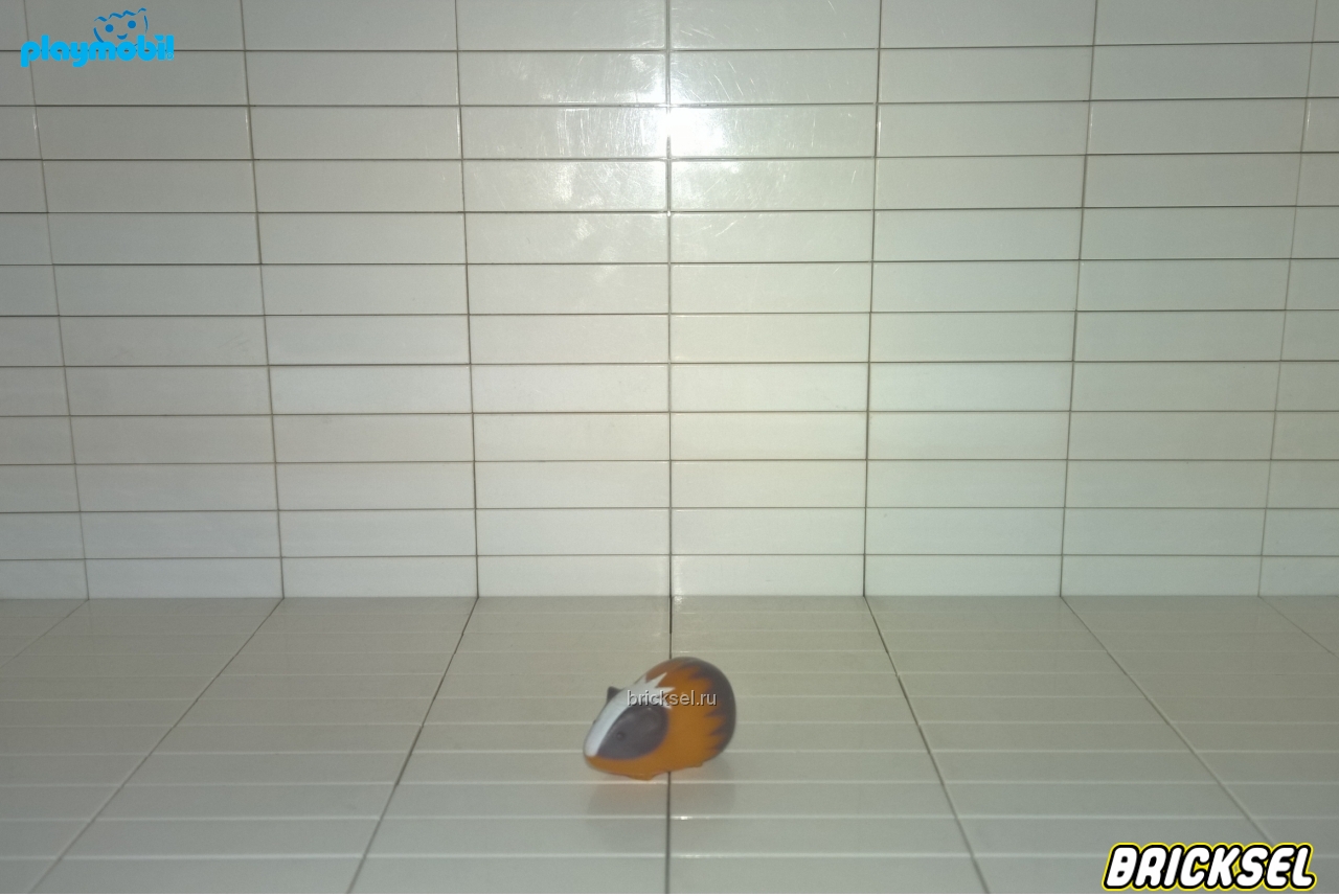 Плеймобил Хомячек, морская свинка оранжево-коричневая сидит, Playmobil, редкая