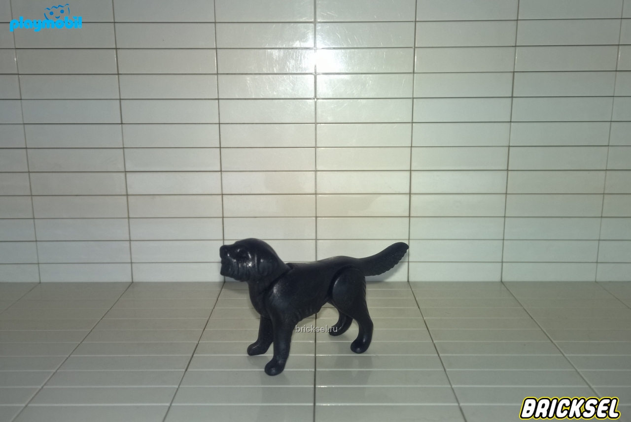 Плеймобил Собака черная средняя, Playmobil