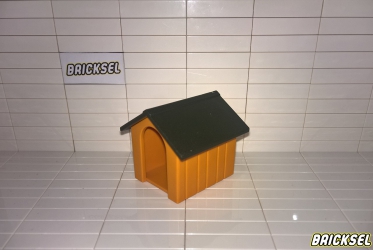 Плеймобил Будка для животных темно-желтая с темной крышей, Playmobil