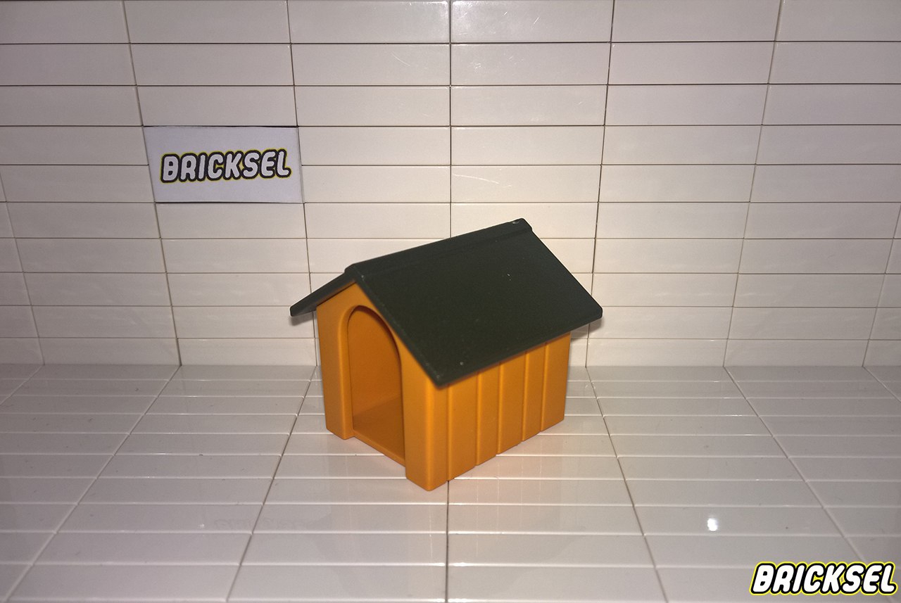 Плеймобил Будка для животных темно-желтая с темной крышей, Playmobil