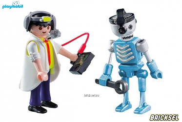 Набор Playmobil 6844pm: Ученый с роботом
