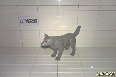 Плеймобил Волк с красными глазами серый, Playmobil, диковинка