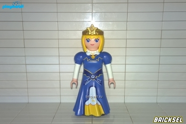 Принцесса с синем платье с короной звездой