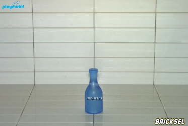 Бутылка светло-синяя прозрачная матовая
