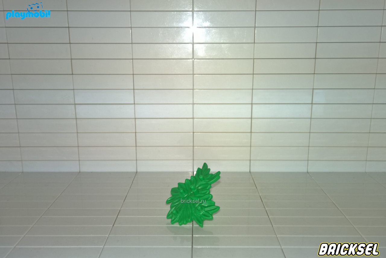 Плеймобил Трава, основание для цветка на 5 штырьков зеленая, Playmobil