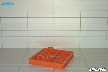 Плеймобил Сушка для посуды оранжевая, Playmobil, раритет