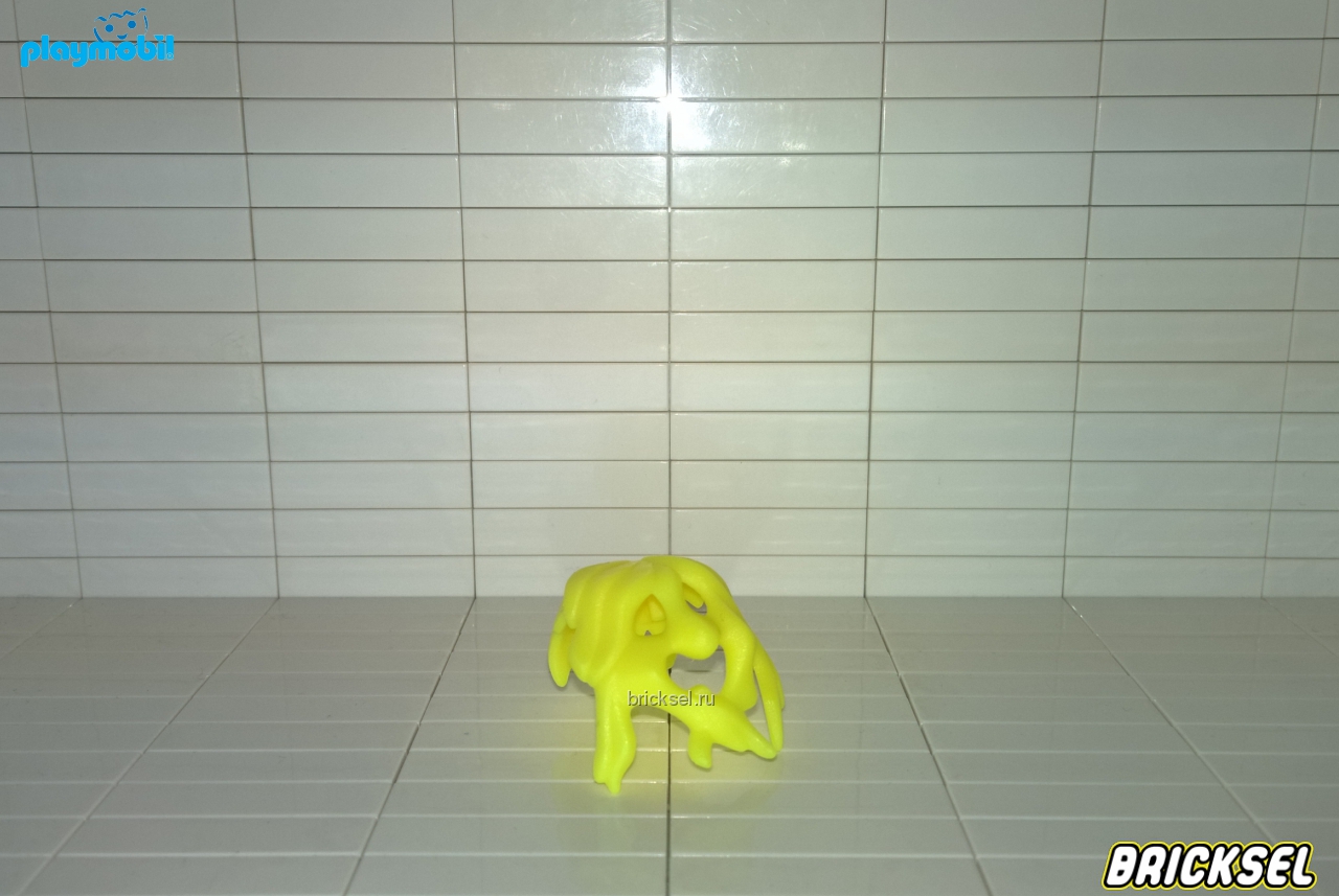 Плеймобил Листва маленькая ярко-желтая в форме лица (светится в ультрафиолете, одевается на штырек верхушки дерева), Playmobil, редкий