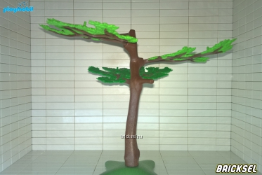 Плеймобил Размашистое дерево малое в сборе на подстваке, Playmobil