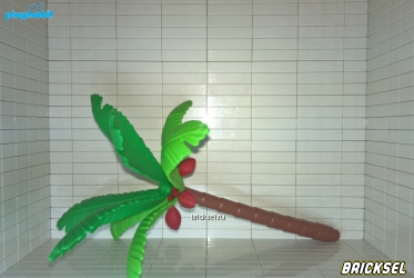 Плеймобил Пальма на низком ровном стволе с красными кокосами, Playmobil