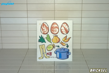 Плеймобил Стенд Инструкция белая как красить яйца на Пасху (бумажный под мальбрет), Playmobil, частый