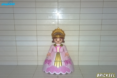 Принцесса в пышном розовом платье (платье пластиковое, снимается)