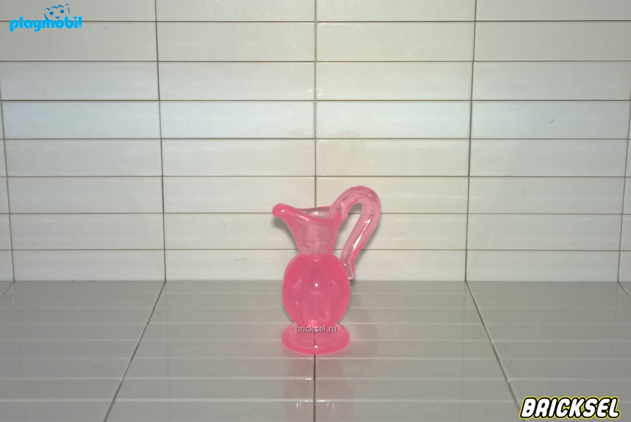 Плеймобил Кувшин прозрачный розовый, Playmobil, очень редкий