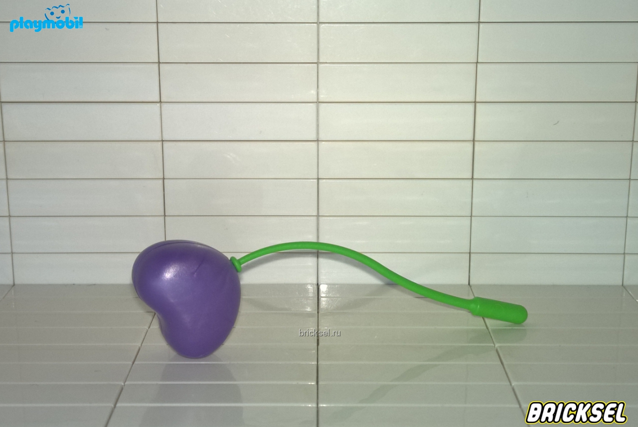 Плеймобил Воздушный шарик сердечко фиолетовое на зеленой веревочке, Playmobil, редкий