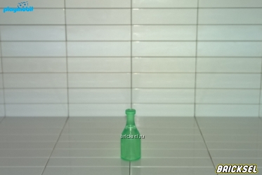 Бутылочка прозрачная светло-зеленая