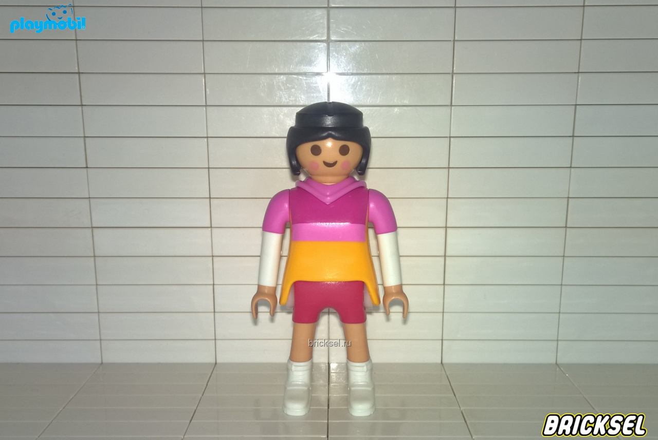 Плеймобил Женщина в полосатой спортивной одежде, Playmobil, редкая