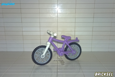 Плеймобил Велосипед женский с фаhкопом для прицепа сиреневый, Playmobil, редкий