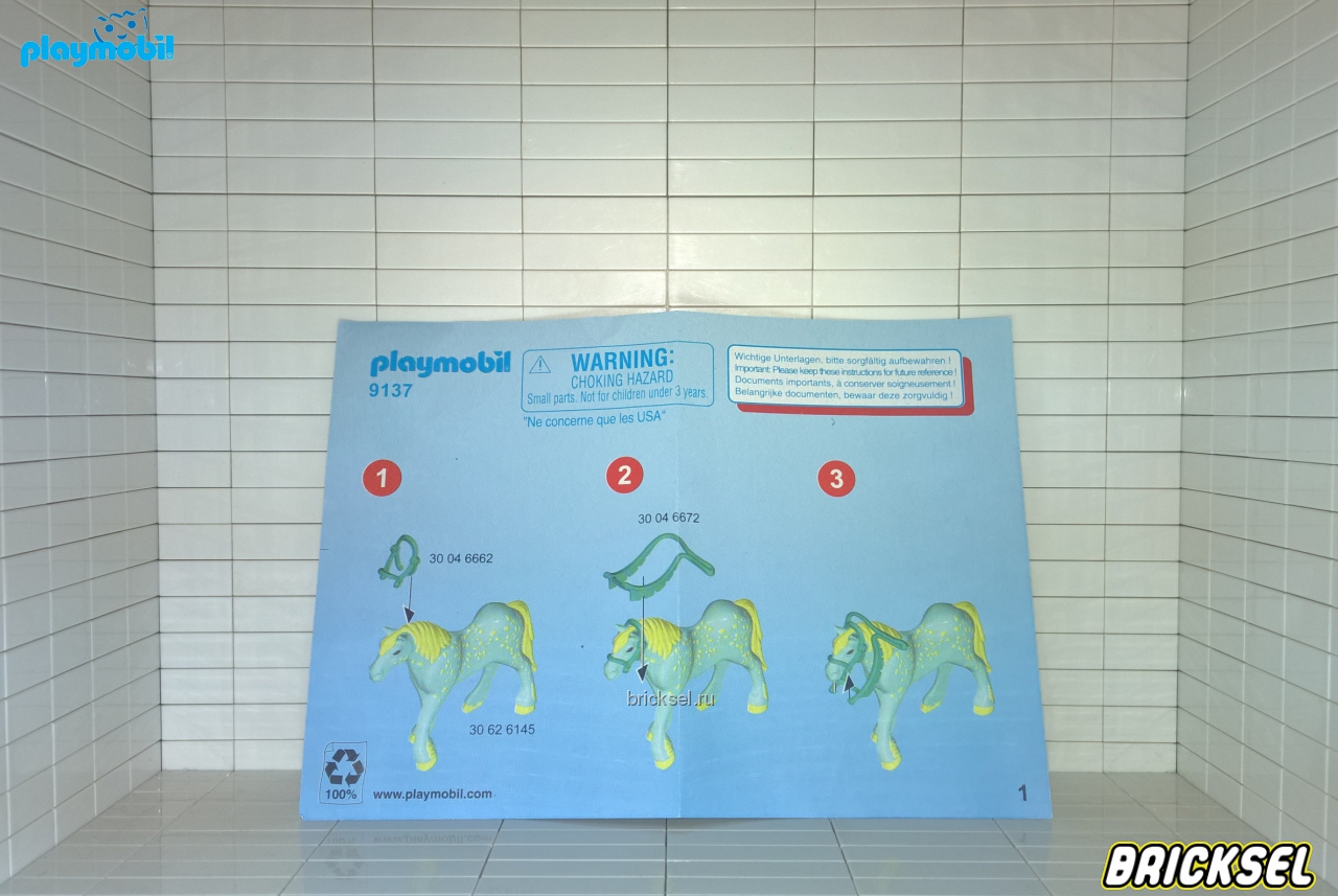 Плеймобил Инструкция к набору Playmobil 9137: Зачарованная фея с лошадью, Playmobil