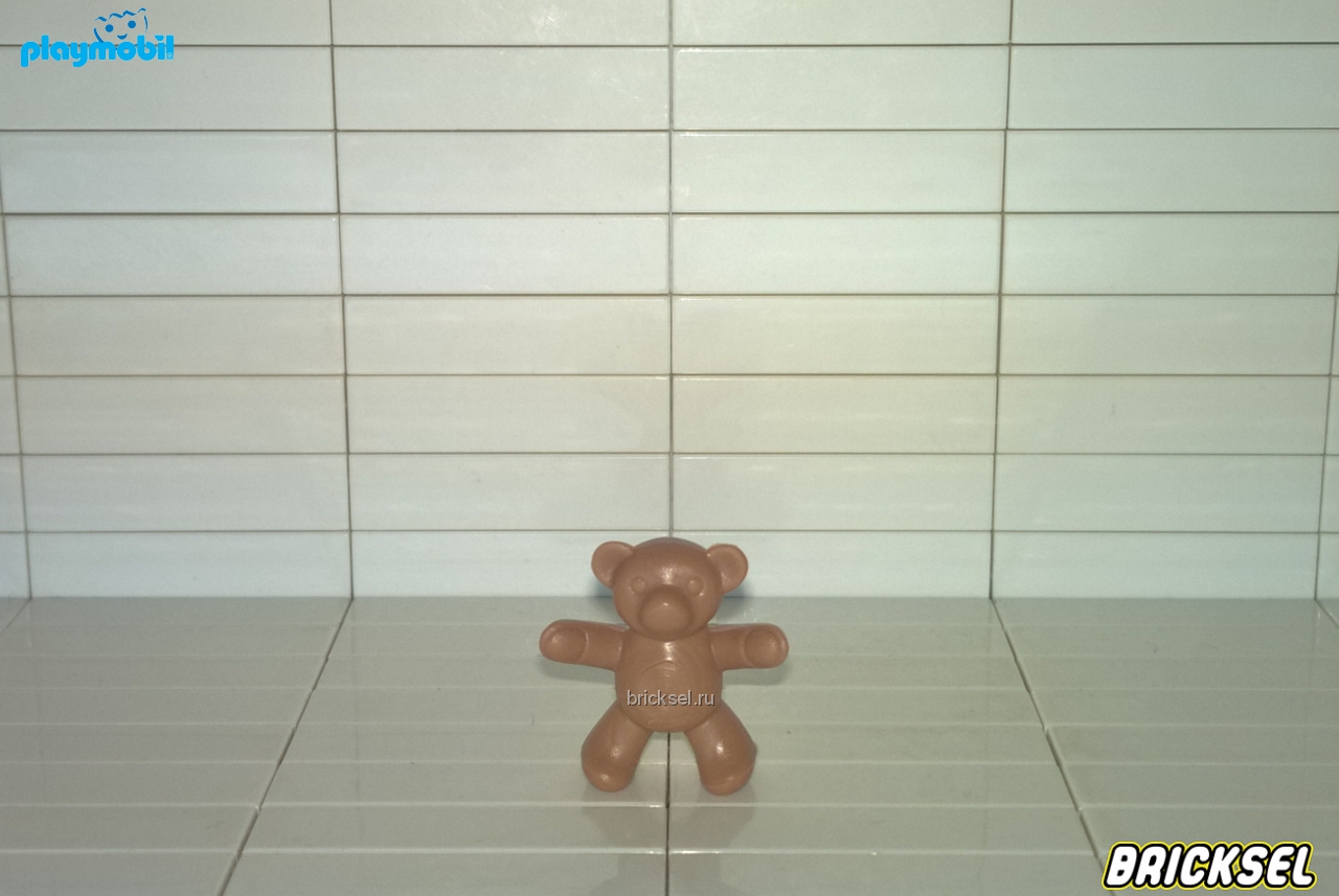 Плеймобил Мишка плюшевый светло-коричневый стоит, Playmobil, очень редкая