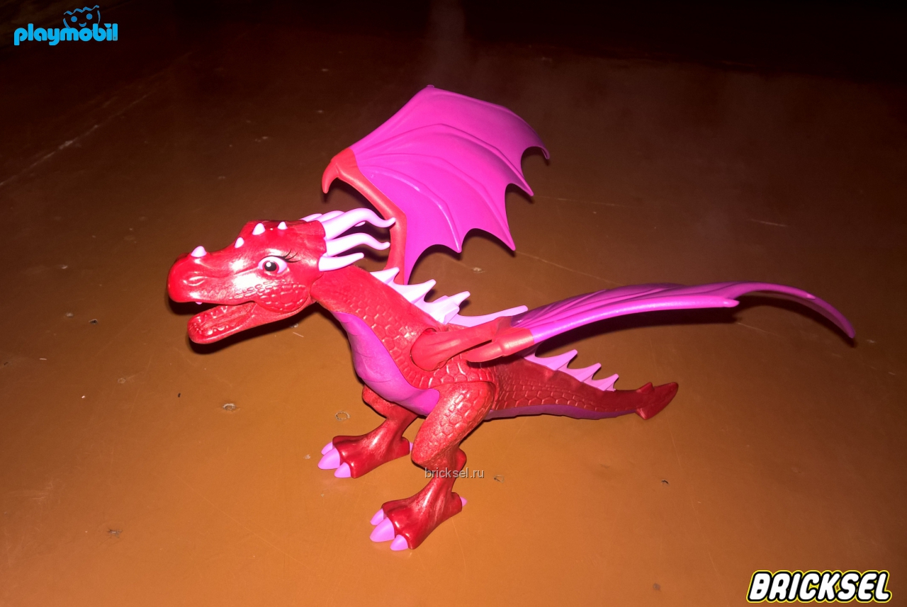 Плеймобил Красная мама дракон (подвижная голова, крылья, ноги), Playmobil, редкая