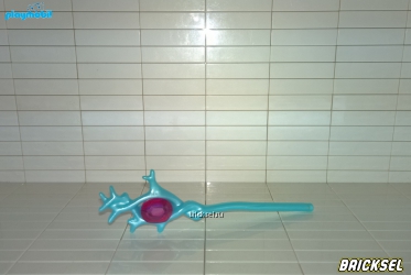 Плеймобил Посох Феи Воды перламутровый с малиновым камнем голубой, Playmobil, редкий