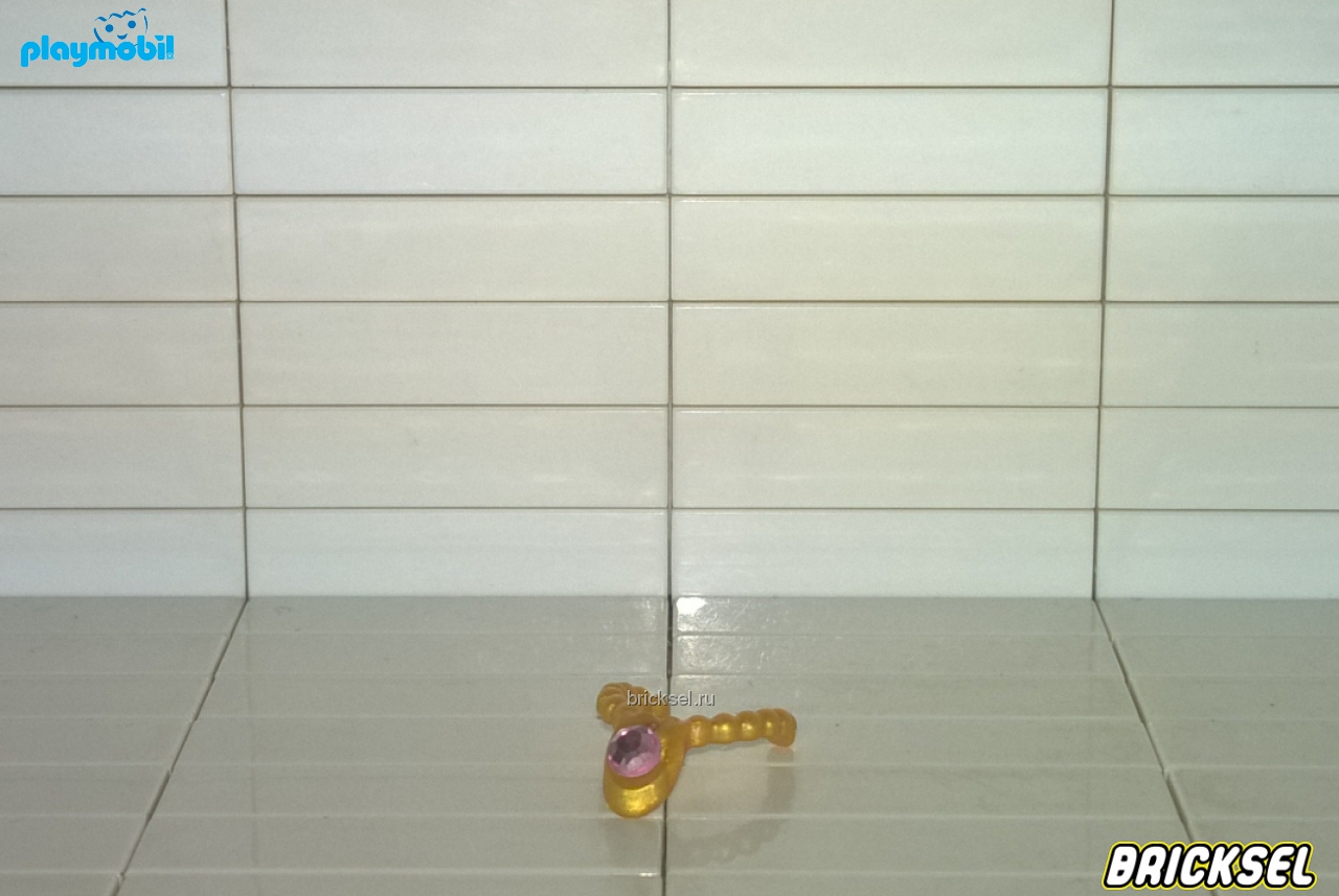 Плеймобил Ожерелье с розовым драгоценным камнем (подходит к DUPO, Scala) золотое, Playmobil, очень редкое