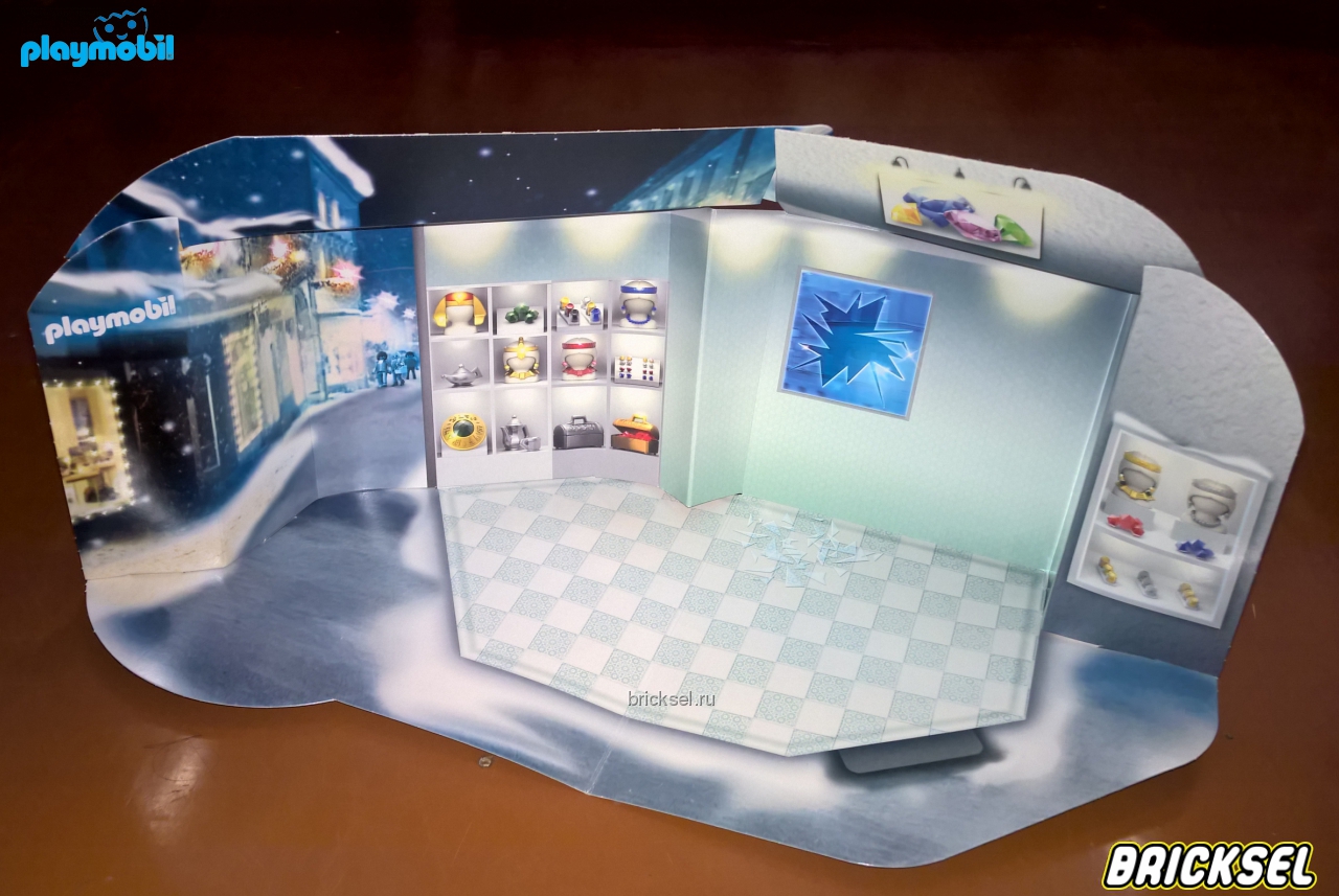 Плеймобил Раскладной 3Д фон ограбление Антикварного магазина, Playmobil, редкий