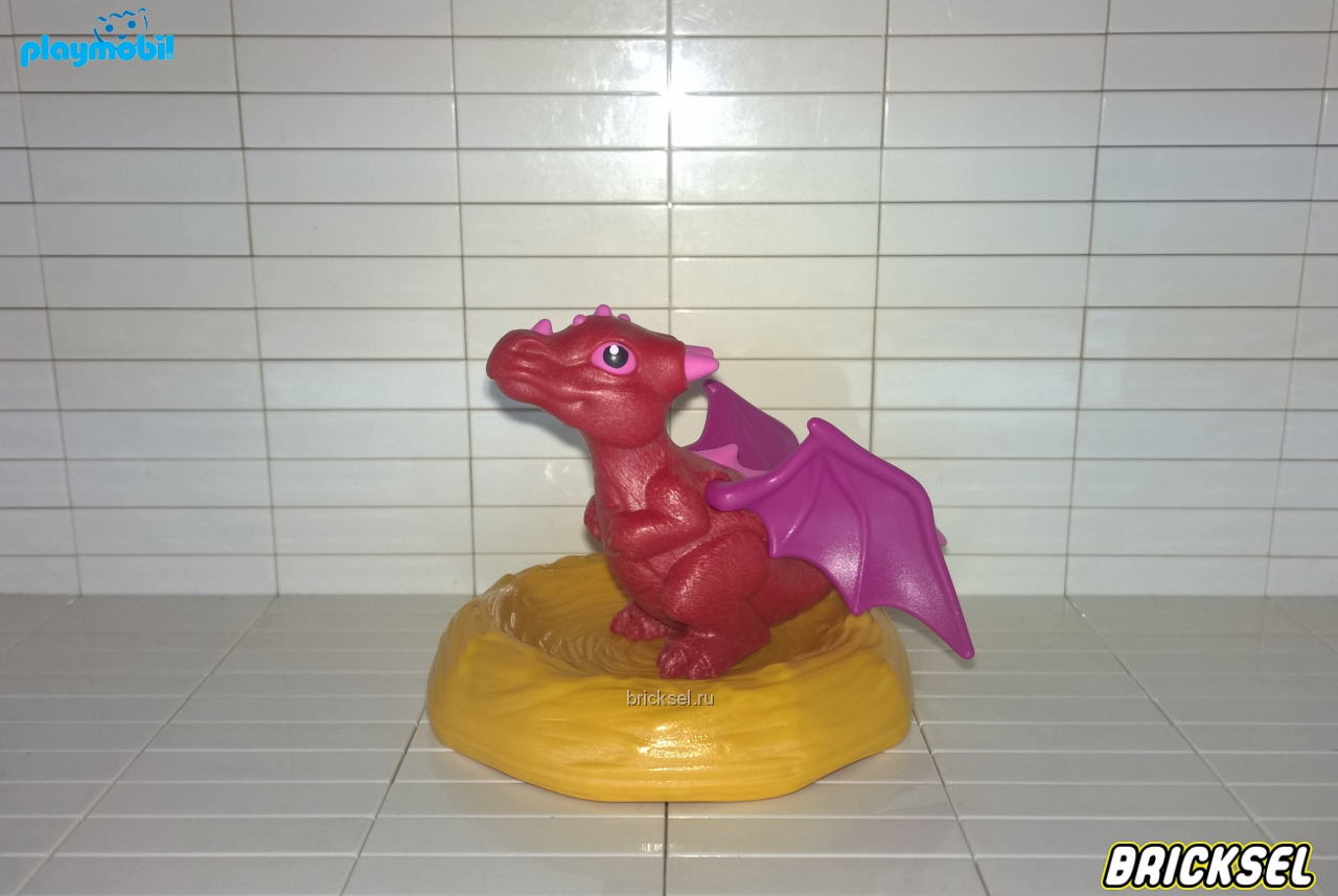 Плеймобил Маленький красный дракончик в гнезде, Playmobil, редкий