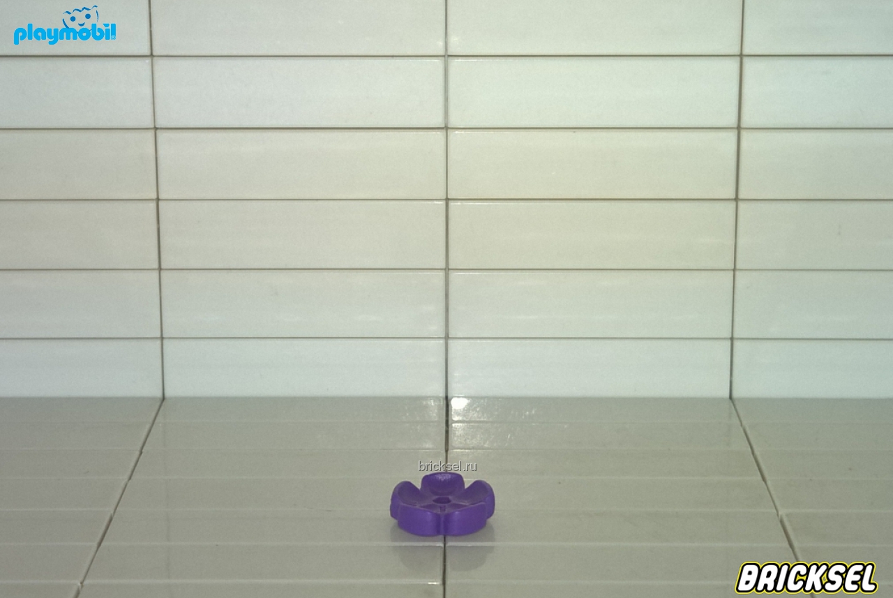 Плеймобил Цветочек пятилистный плоский фиолетовый, Playmobil, редкий
