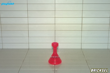 Плеймобил Бутылка колба ровная прозрачная ярко-красная, Playmobil, редкая