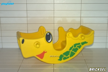 Плеймобил Качели качалка в форме змеи-дракончика желтые, Playmobil, очень редкие
