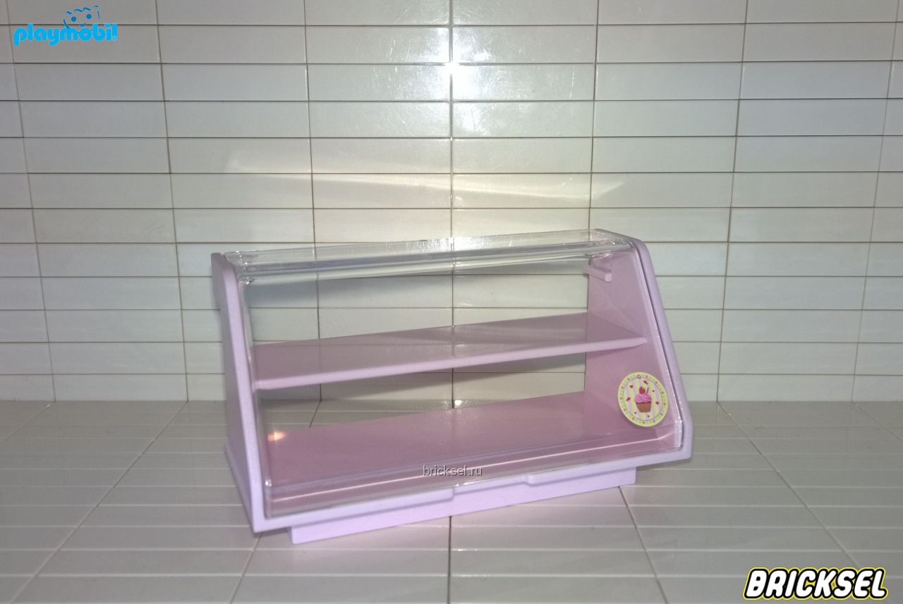 Плеймобил Торговый Прилавок светло-розовый с прозрачной витриной, Playmobil