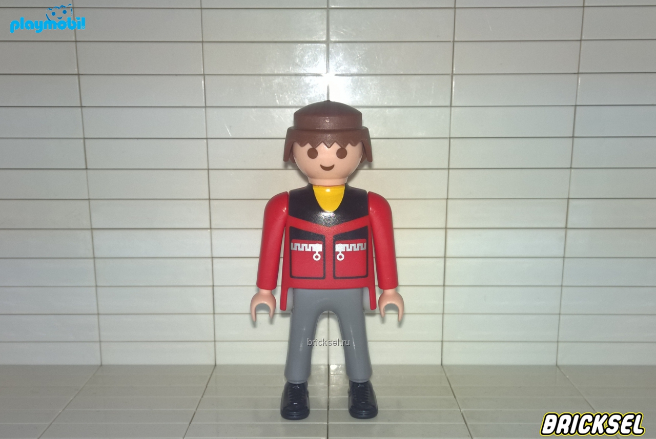 Плеймобил Мужчина в красной куртке с карманами, Playmobil