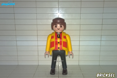 Плеймобил Мужчина в желто красной рубашке и жилетке, Playmobil
