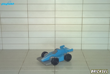 Машинка гоночная голубая