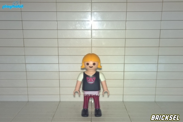 Плеймобил Девочка в неформальной одежде с монстром, Playmobil