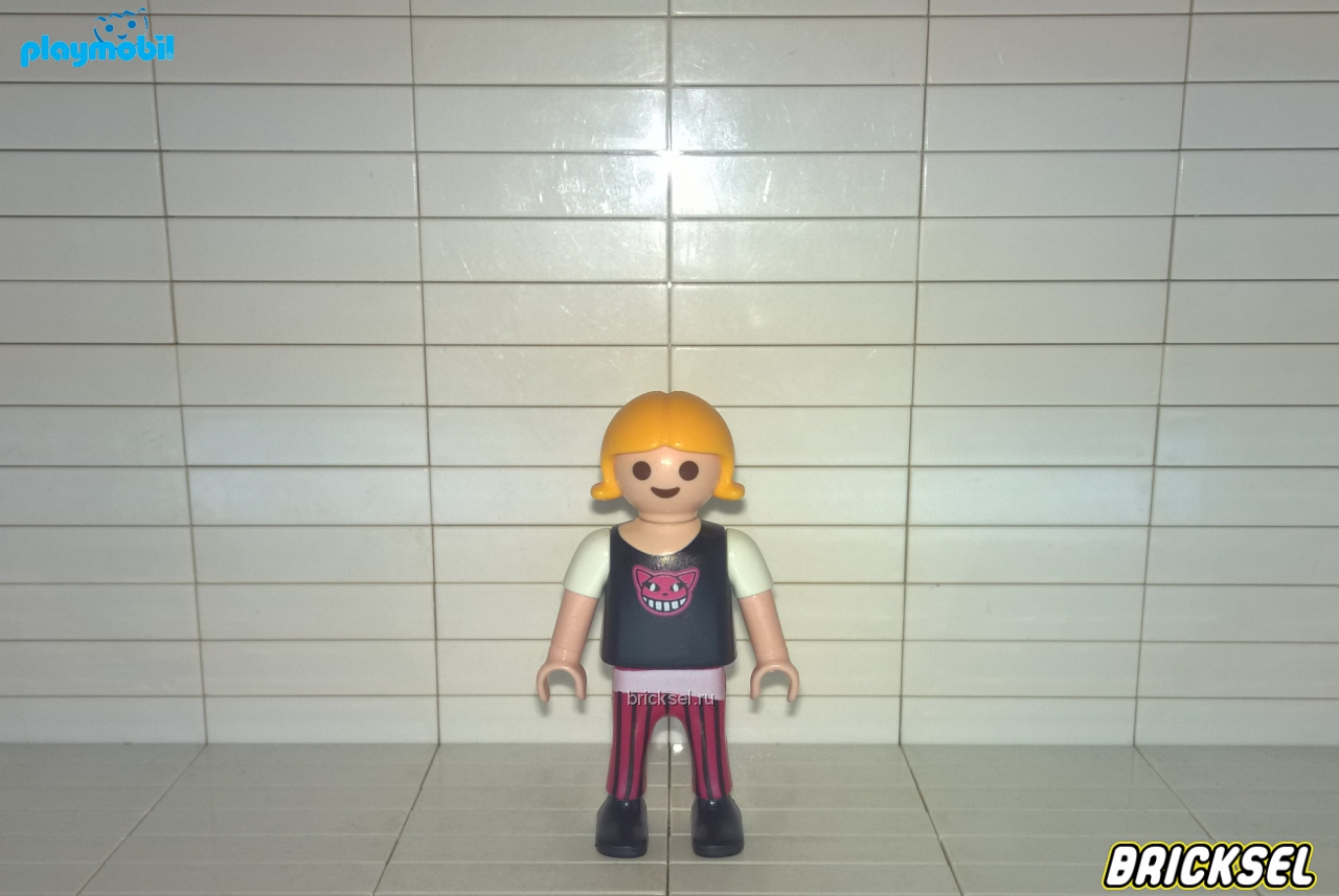 Плеймобил Девочка в неформальной одежде с монстром, Playmobil