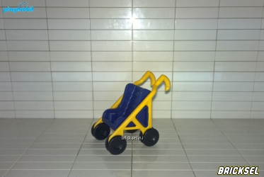 Плеймобил Коляска-трость темно-синяя с желтыми ручками, Playmobil