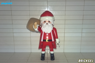 Плеймобил Санта Клаус с мешком, Playmobil, очень редкий