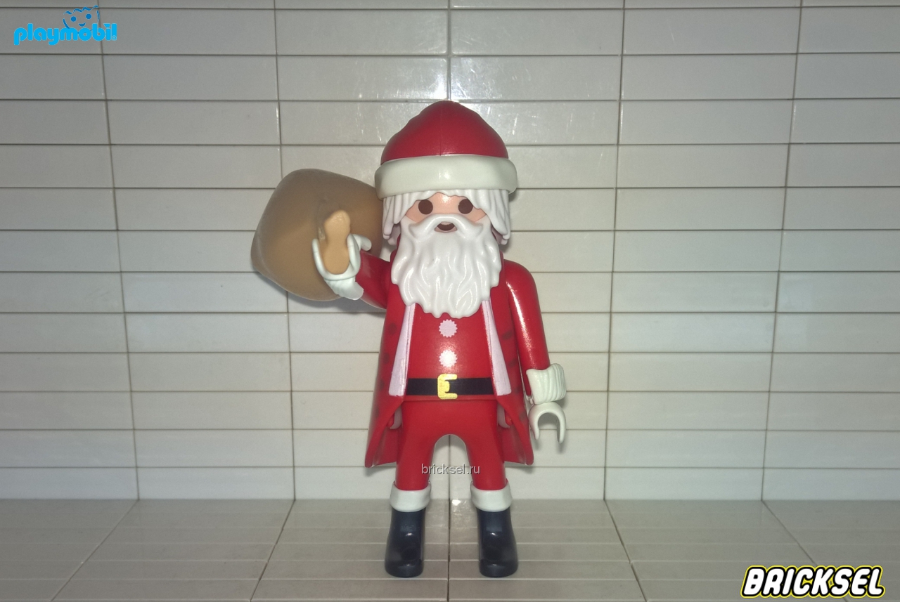 Плеймобил Санта Клаус с мешком, Playmobil, очень редкий