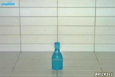 Бутылка прозрачная голубая