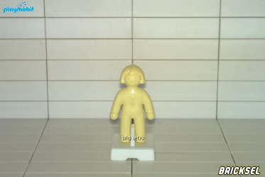Плеймобил Кукла светло-желтая на подставке, Playmobil, очень редкий