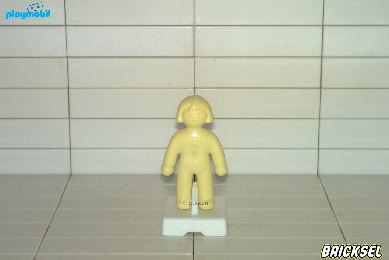 Плеймобил Кукла светло-желтая на подставке, Playmobil, очень редкий