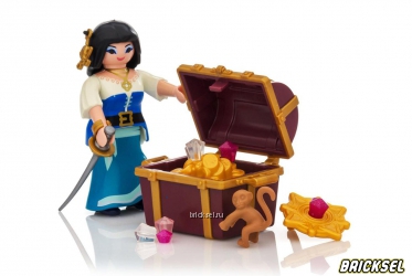 Набор Playmobil 9087pm: Пират с сокровищами